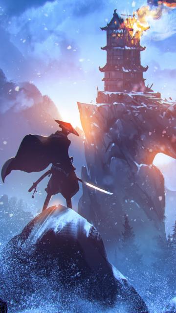 Blue Eye Samurai, Mizu, 5K, iPhone