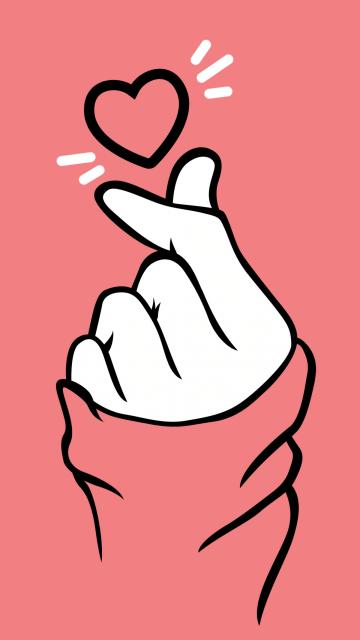 Finger heart