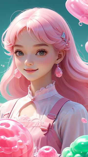 [["girl, jelly material, pink, jade material, soft, delicate moving fluid, crafts","en"]]