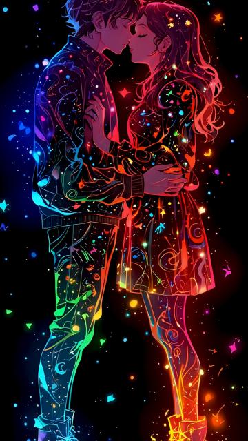Kissing couple