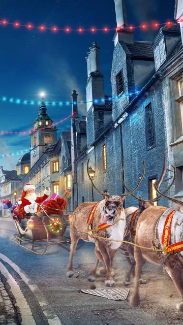 Santa Claus chariot