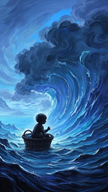 sea adventure : a baby in the basket