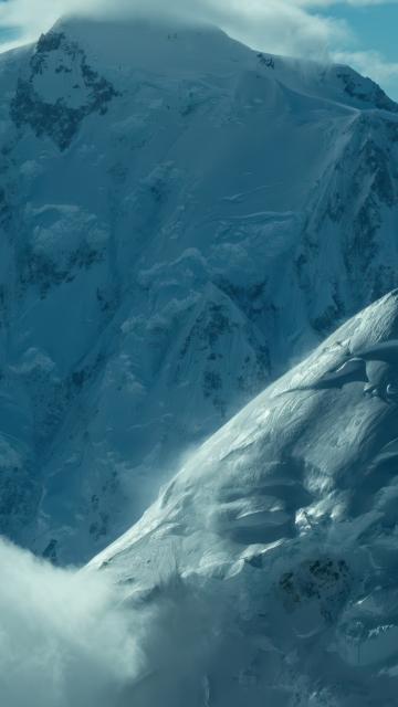 Snowcapped mountains