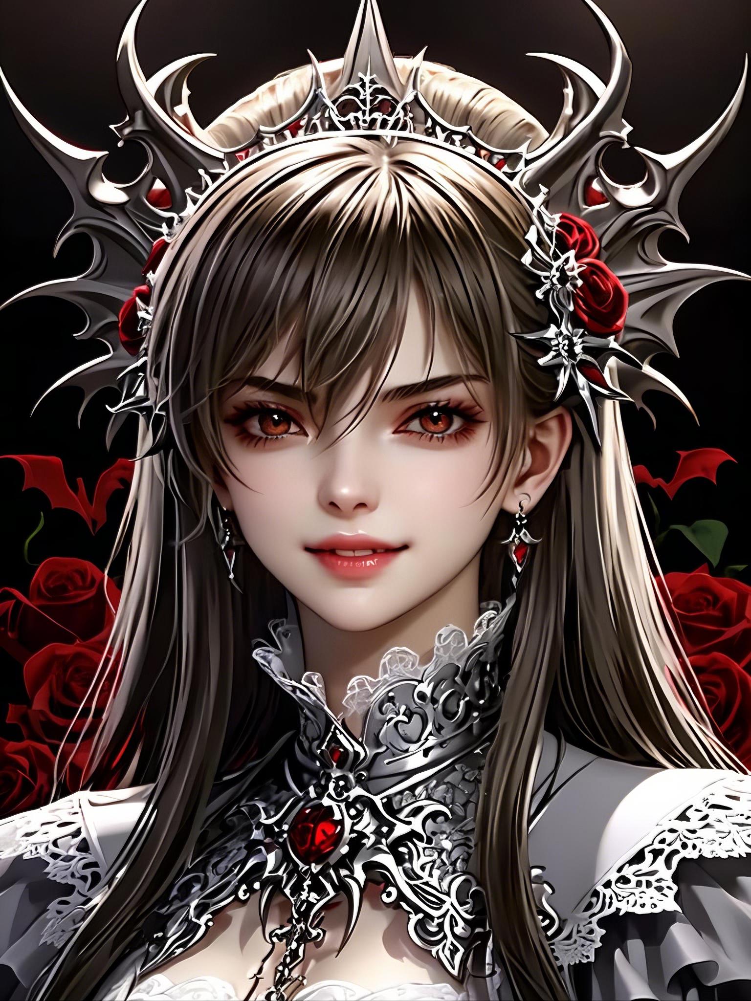 [["vampire knight queen, beautiful, extreme detail, deadly","en"]]
